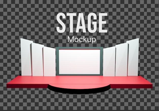 3D Event Stage mockup