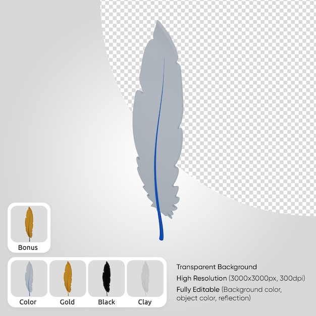 PSD 3d feather