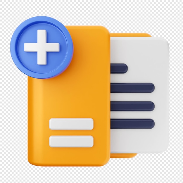 3d folder document file