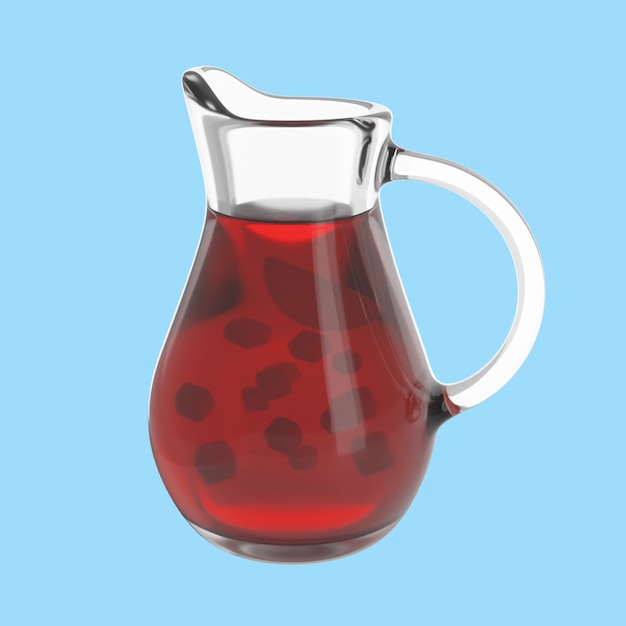 3d icon for cuisine with beverage