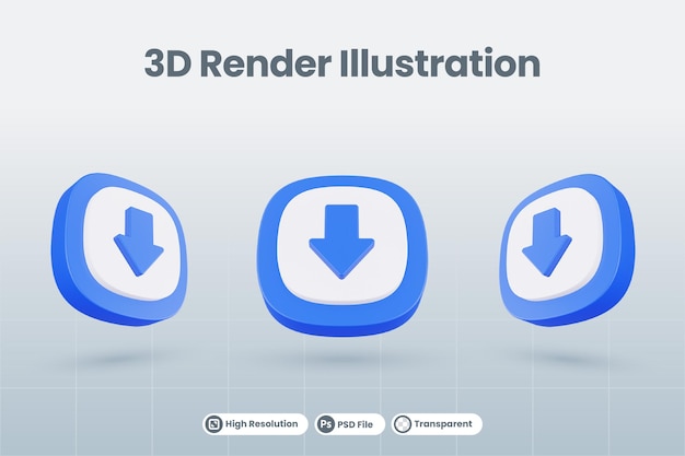 3d icon illustration arrow isolated