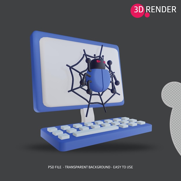 PSD 3d icon malware