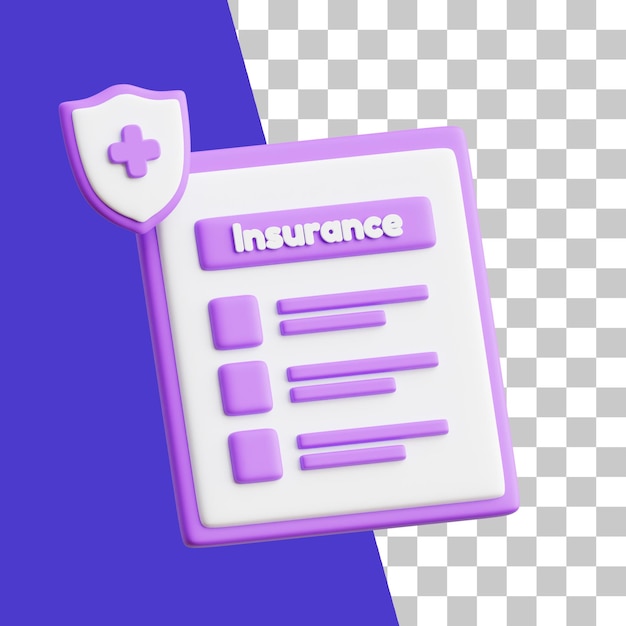 PSD 3d insurance icon