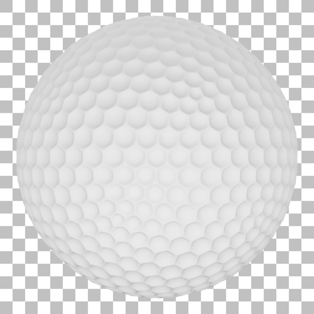 3d isolated render of golf ball icon psd