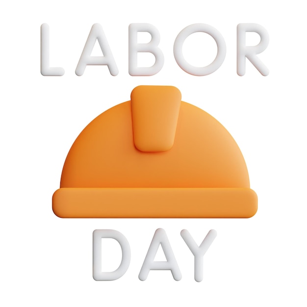 3d labor day concept high quality render illustrations