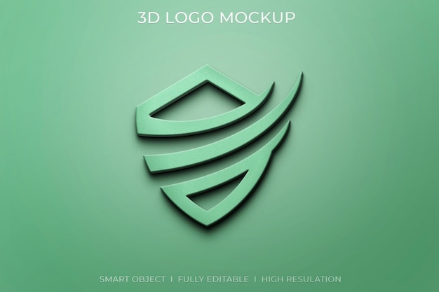 3d logo mockup