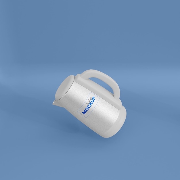 3D Metal Kettle Mockup