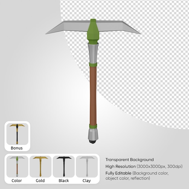 PSD 3d pickaxe