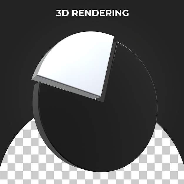 3d pie chart icon Premium Psd