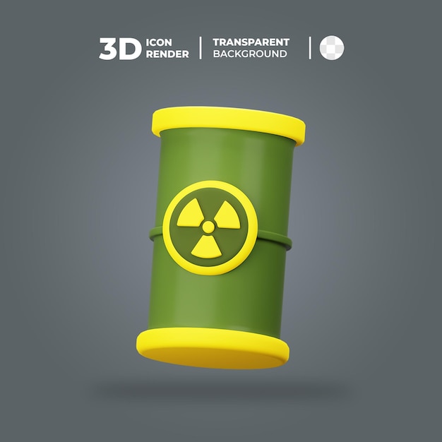 PSD 3d radioactive barrel