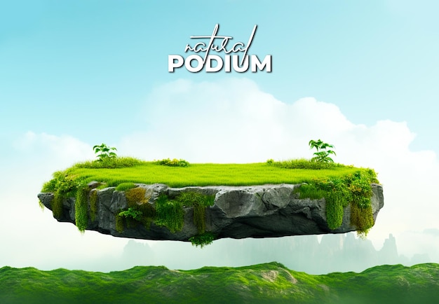 3d realistic podium background for product display