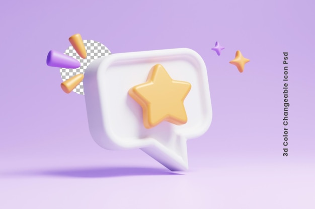 3d realistic star rating or customer star rating feedback or Rating feedback review success star