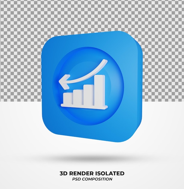 3D Render Isolated Icon