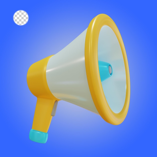 3D Rendering of Megaphone