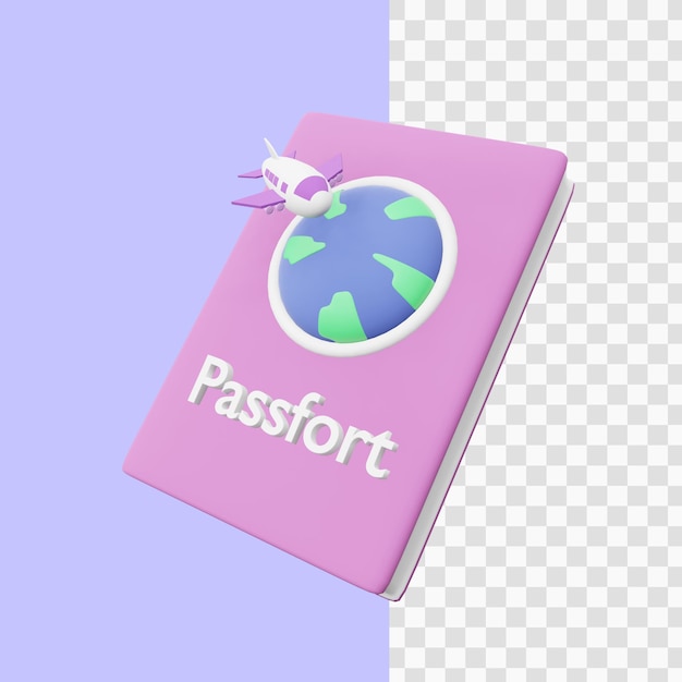 3d rendering passfort icon