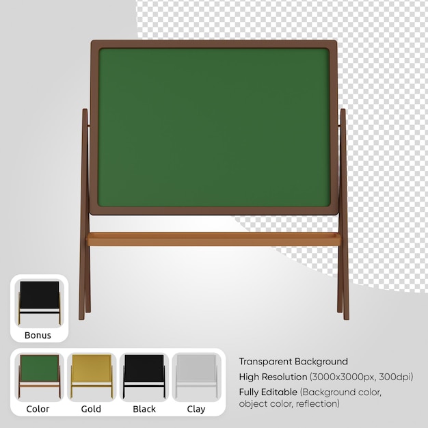 PSD 3d schoolbord