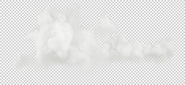 PSD 3d special render white fluffy clouds