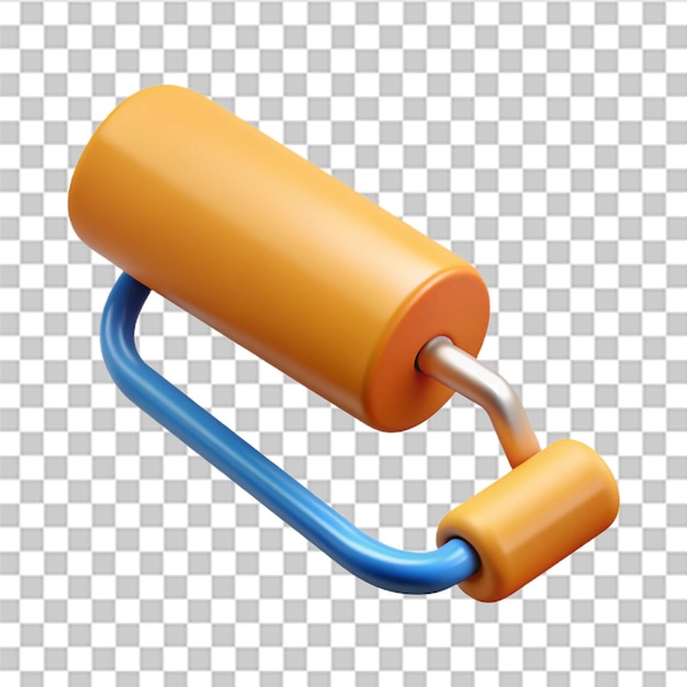 PSD 3d vector paint roller isolated on white background illustration of a tool for painting trendy vector in 3d style