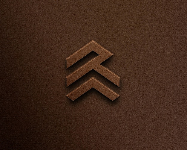 3d Wall Logo Mockup Design