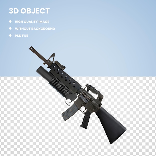 PSD 3d weapon firearm m16 rifle m4 carbine