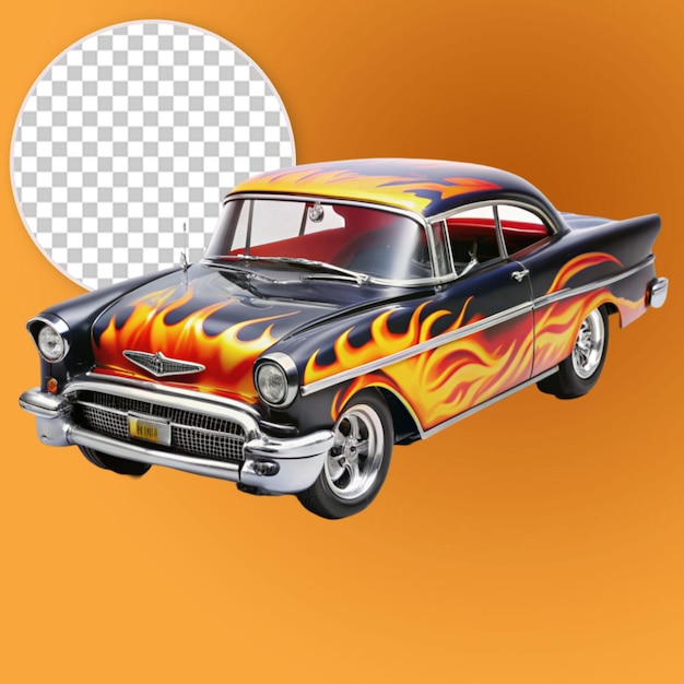 PSD 57 chevy hot wheels flames