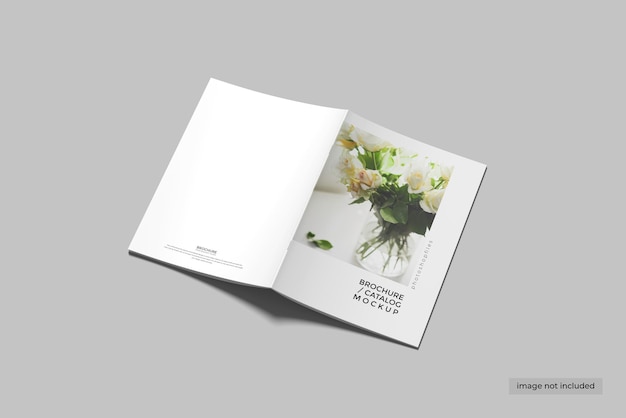 PSD a4 cover brochure catalog mockup design