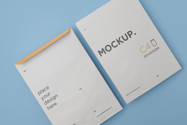 A4 envelope mockup design