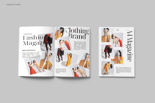 PSD a4 magazine mockup