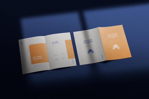 A5 TwoFold Brochure Mockup