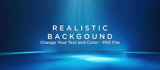 PSD abstract blue background with light