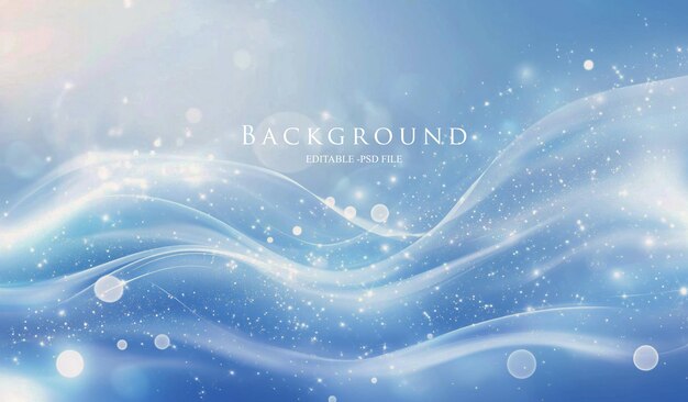 PSD abstract blue background with smooth shining lines