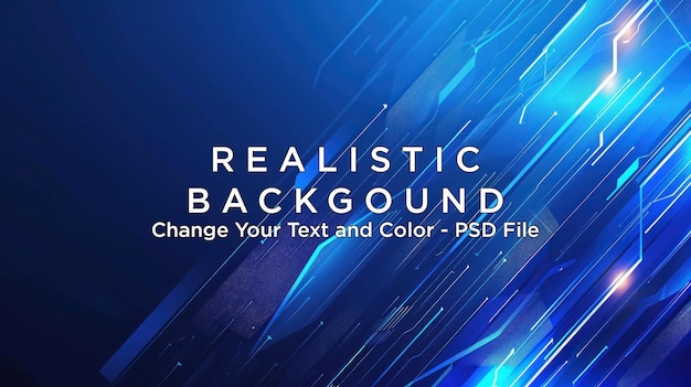 PSD abstract blue technology background