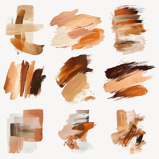 PSD abstract brown brush strokes art