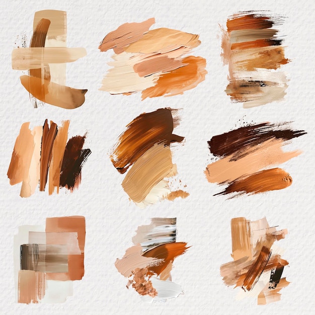 PSD abstract brush strokes collection