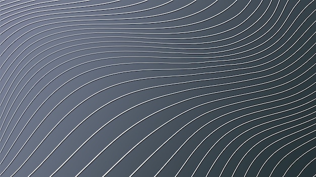 PSD abstract chrome wave lines pattern background