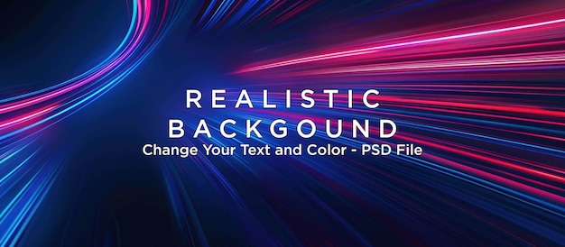 PSD abstract digital neon light streaks