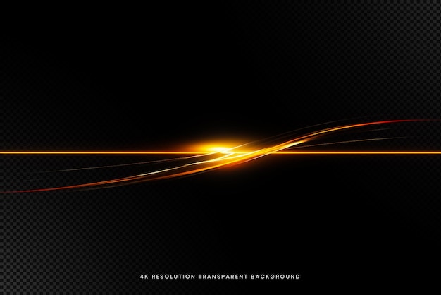 Abstract optical flares on transparent background