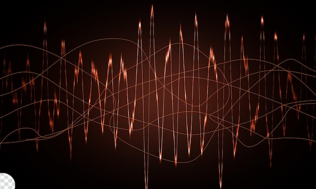 PSD abstract sound music waves background