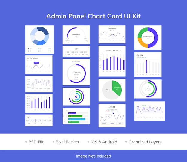 Admin Panel Chart Card UI Kit