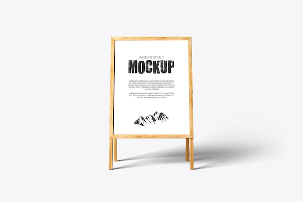 PSD advertising stand banner mockup