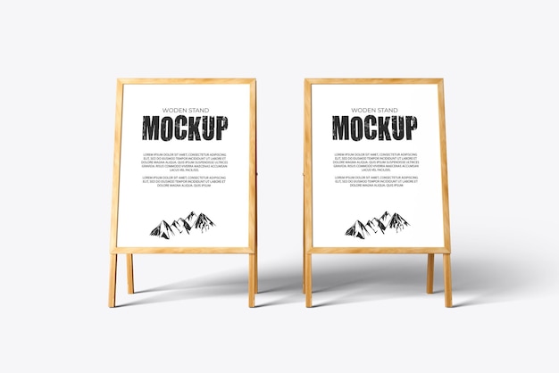 PSD advertising stand banner mockup