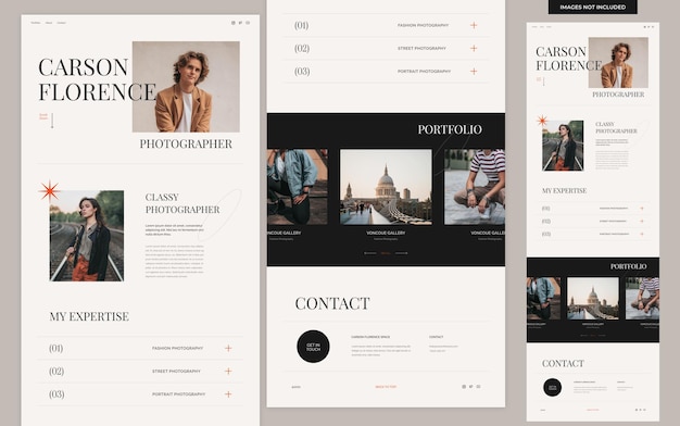 Aesthetic Personal Portfolio Website Template