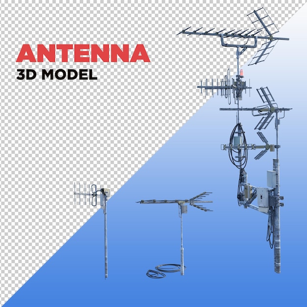 PSD antenna 3d model