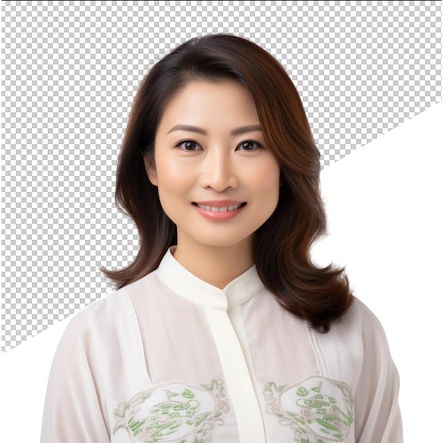 PSD asian woman