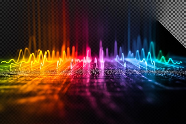 Audio Spectrum Effect on transparent background