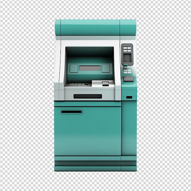 Automated teller machine isolated on transparent background png