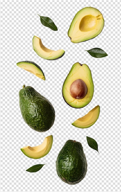 avocado with avocado and avocado on a transparent background