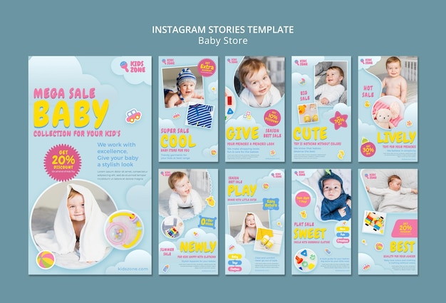 Baby store instagram stories