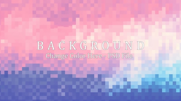 PSD background abstract a flat pixel made with cotton candy colors