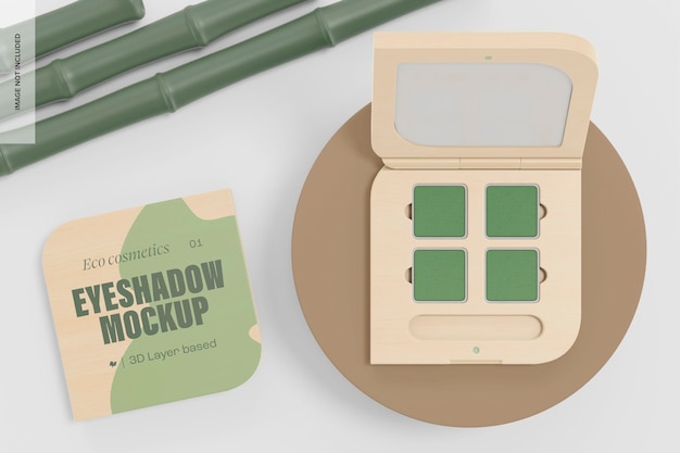 Bamboo Eyeshadow Palettes Mockup